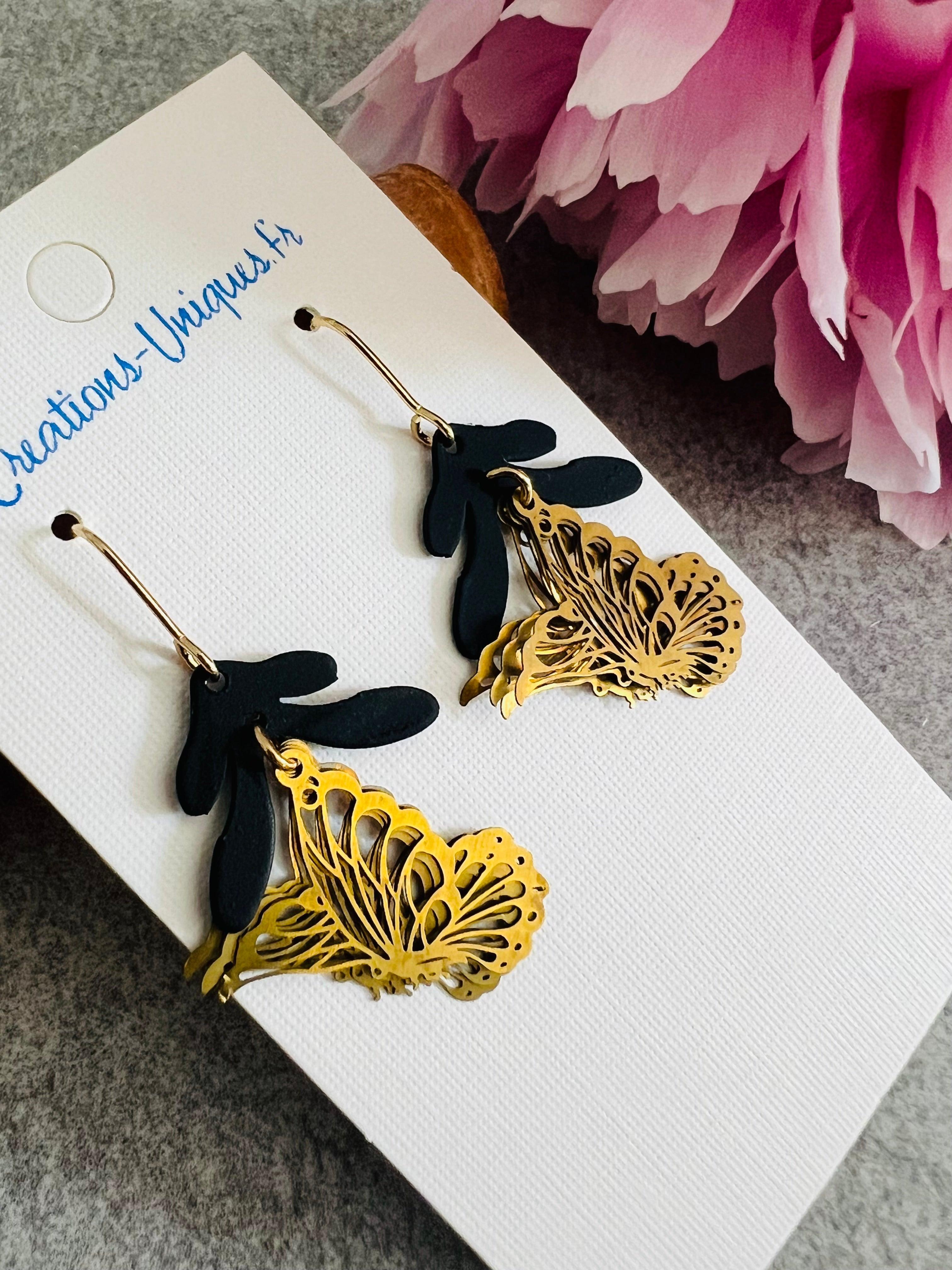 Boucles d’oreilles papillons DEBBIE - Créations Uniques