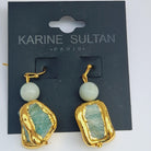 E76519 Boucles d'oreilles Amazonite - Karine Sultan