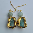 E76519 Boucles d'oreilles Amazonite - Karine Sultan