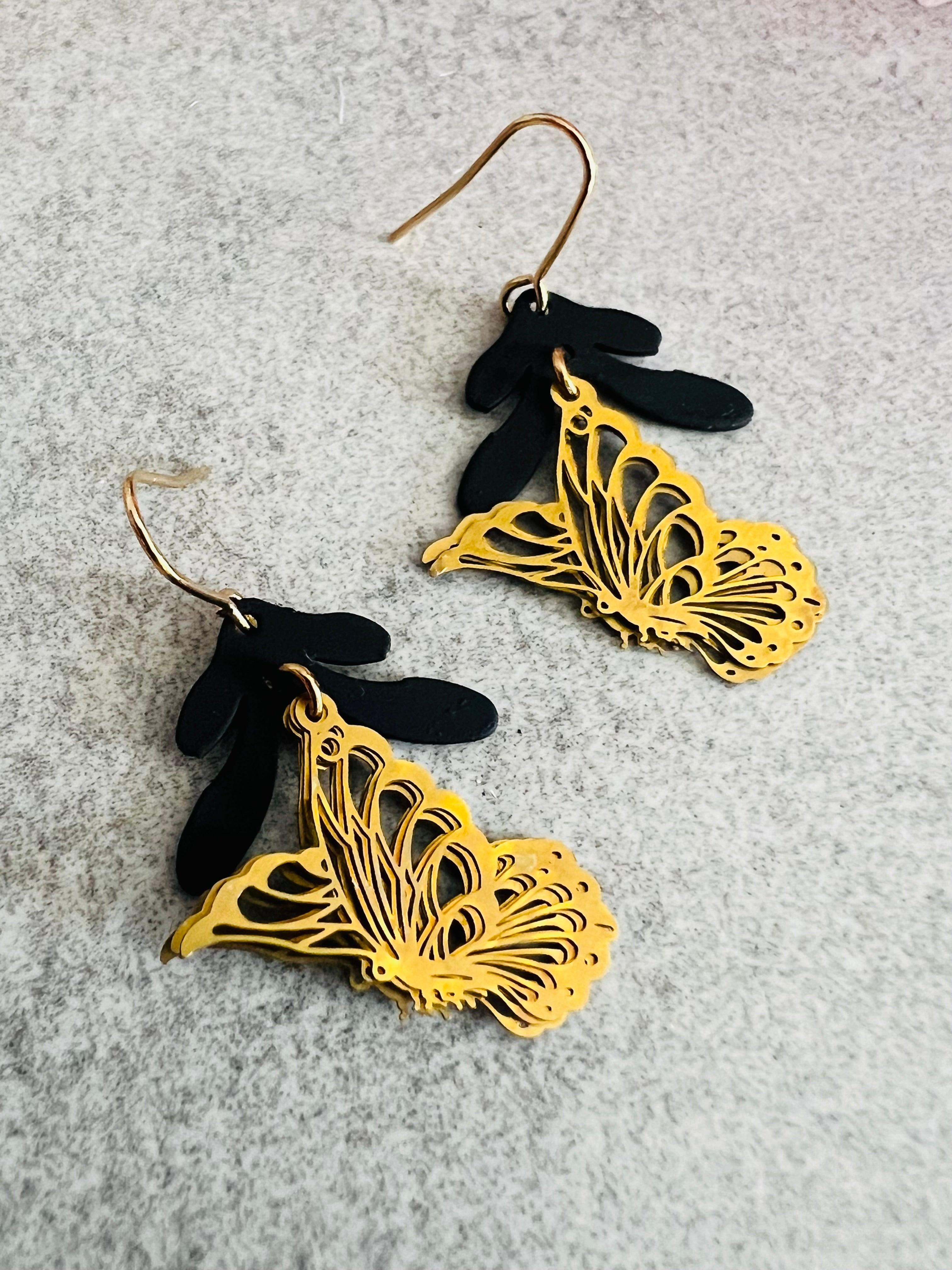 Boucles d’oreilles papillons DEBBIE - Créations Uniques