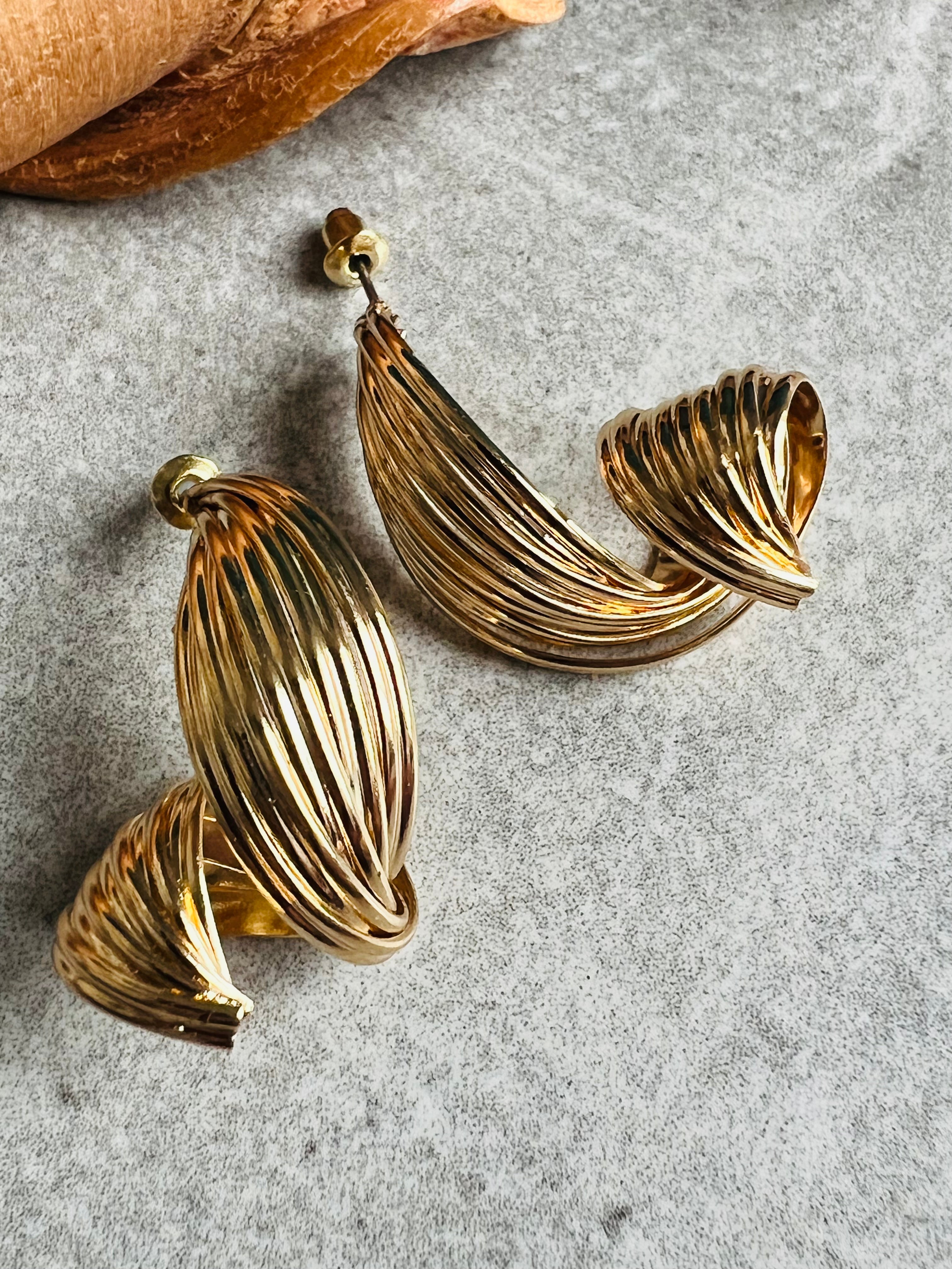 Boucles d’oreilles MARIE-LOUISE torsades argentées