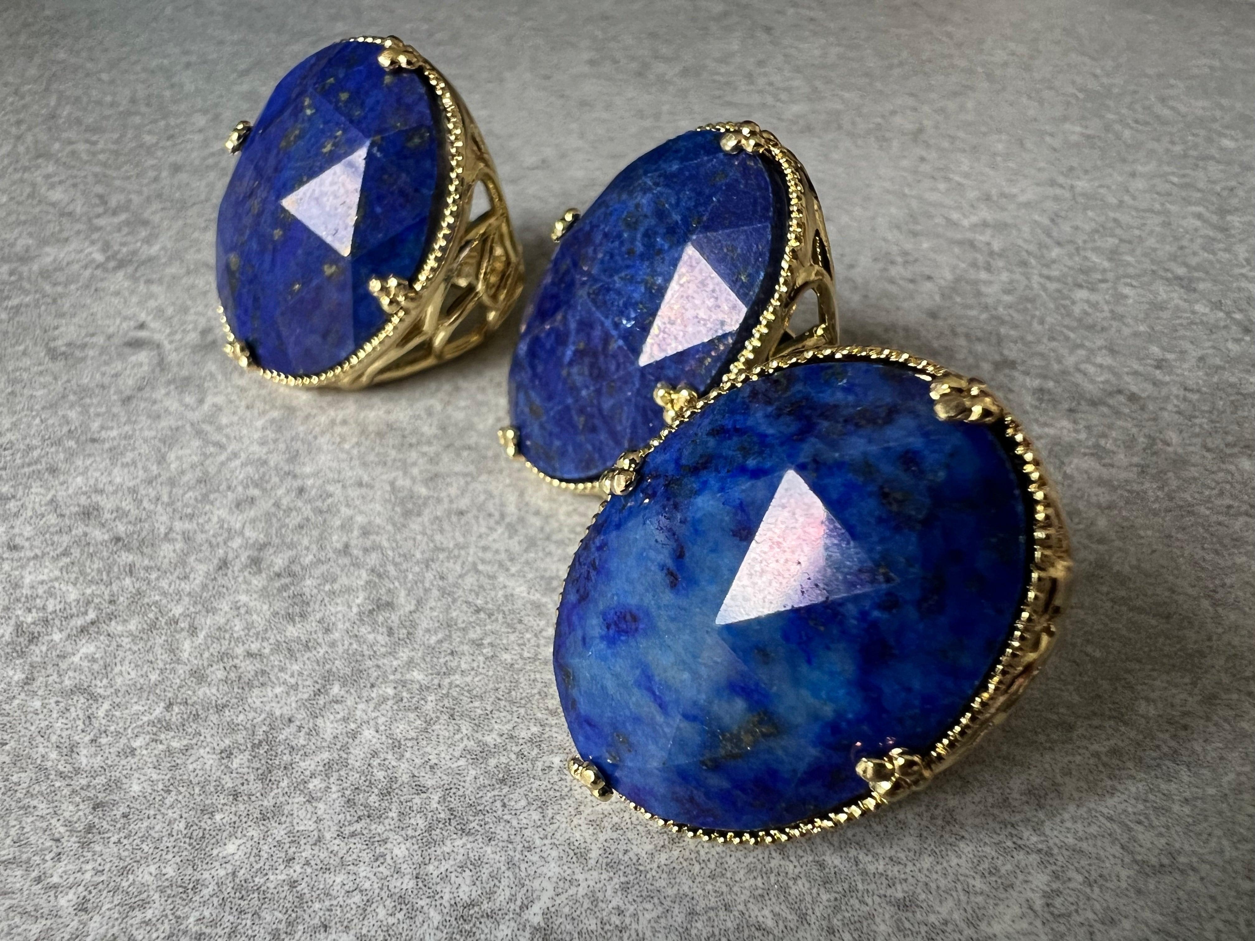 Bague ANTONELA bleu lapis