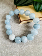 Bracelet LILY perles bleu ciel