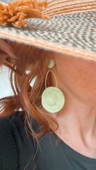 Boucles d’oreilles APOLLINE chapeaux verts