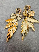 Boucles d’oreilles feuilles CANDELARIA