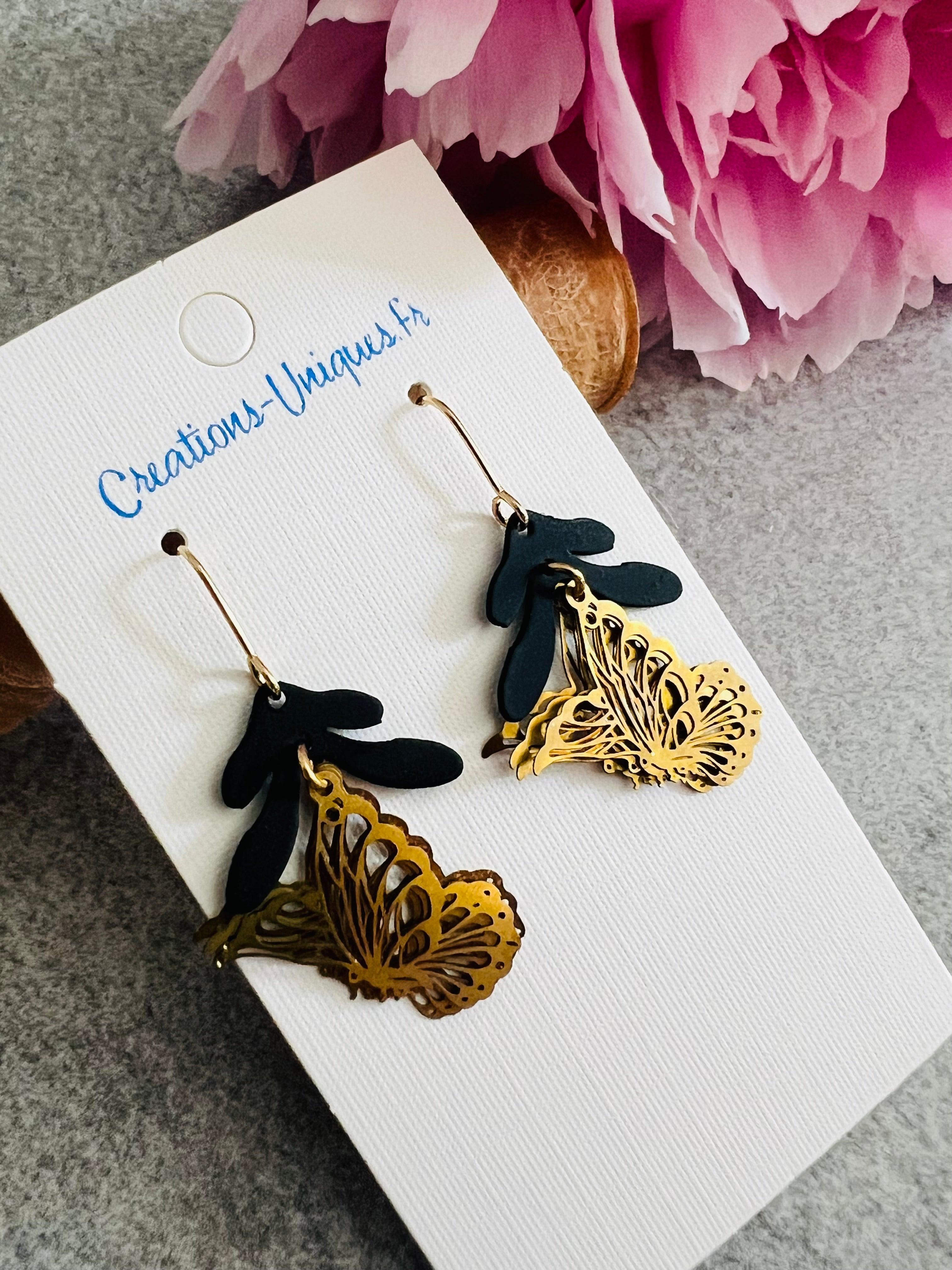 Boucles d’oreilles papillons DEBBIE - Créations Uniques