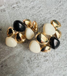 Boucles d’oreilles JOSÉE crème et caramel ou noir