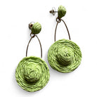 Boucles d’oreilles APOLLINE chapeaux verts