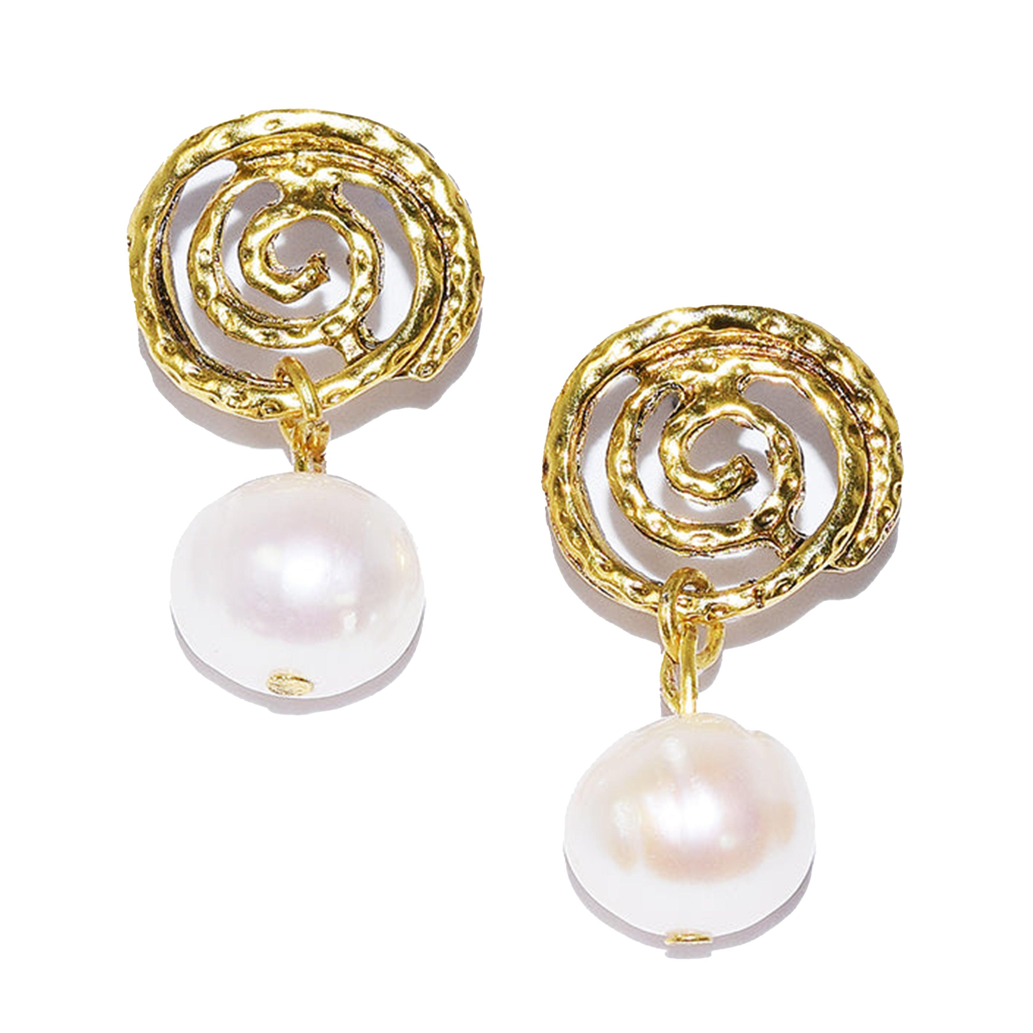 E69507 Boucles d'oreilles - Perle - Karine Sultan