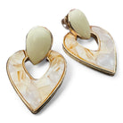 Boucles d’oreilles MAUREEN résine beige