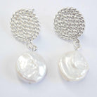 E71646 Boucles d'oreilles perle blanche - Karine Sultan