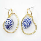 E72512 Boucles d'oreilles inspiration chinoise - Karine Sultan