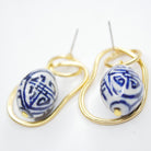 E72512 Boucles d'oreilles inspiration chinoise - Karine Sultan