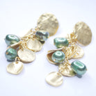 E75510 Boucles d'oreilles clips vert - Karine Sultan