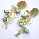 E75510 Boucles d'oreilles clips vert - Karine Sultan