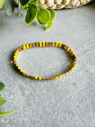 Bracelet MADRID perles jaunes inspiration soleil