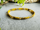 Bracelet MADRID perles jaunes inspiration soleil