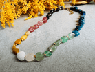 Collier MARIE-GALANTE ras de cou perles multicolores