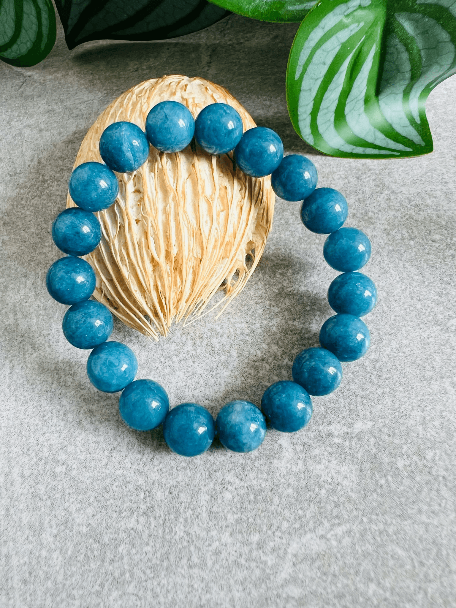 Bracelet perles BLEU