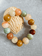 Bracelet grosses perles TERRACOTTA