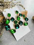 Boucles d’oreilles MICHELLE bijou brillant vert