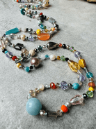 Collier JESS sautoir perles multicolores