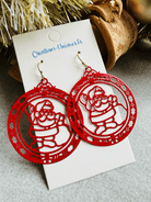 Boucles d’oreilles NOELIA Père Noël rouge - Créations Uniques